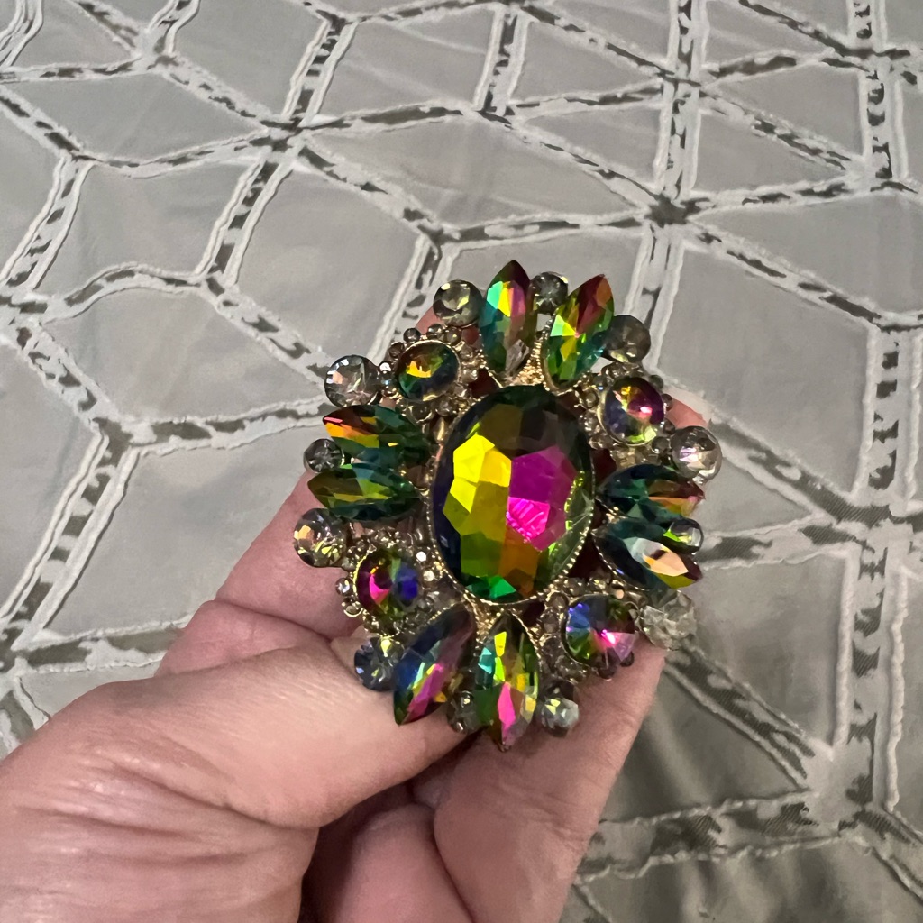 Adjustable Statement Crystal Ring